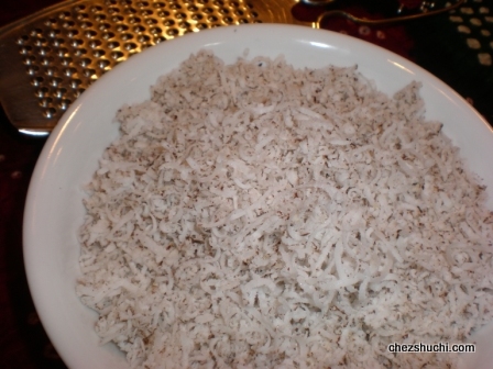 grated coconut